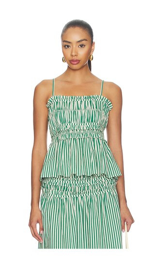 Kali Top in Apple Green & White | Revolve Clothing (Global)