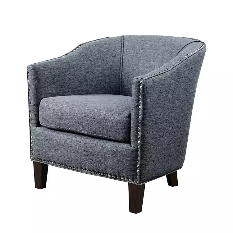 Blue Emery Barrel Accent Chair | Kirkland's Home