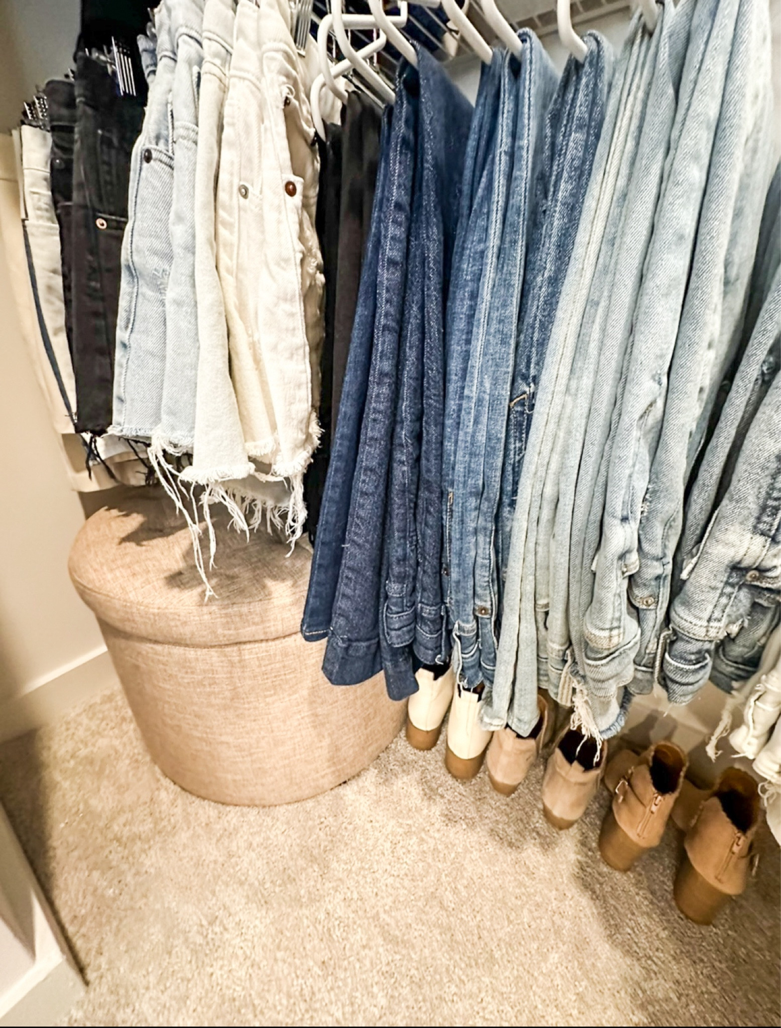Have an awkward corner in your closet and lots of shoes to store? A shoe ottoman like this is the perfect solution! 

#homeorganization

#LTKStyleTip #LTKHome #LTKFindsUnder100