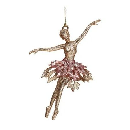 Burton & Burton Ornament Gold Ballerina Pink | Walmart (US)