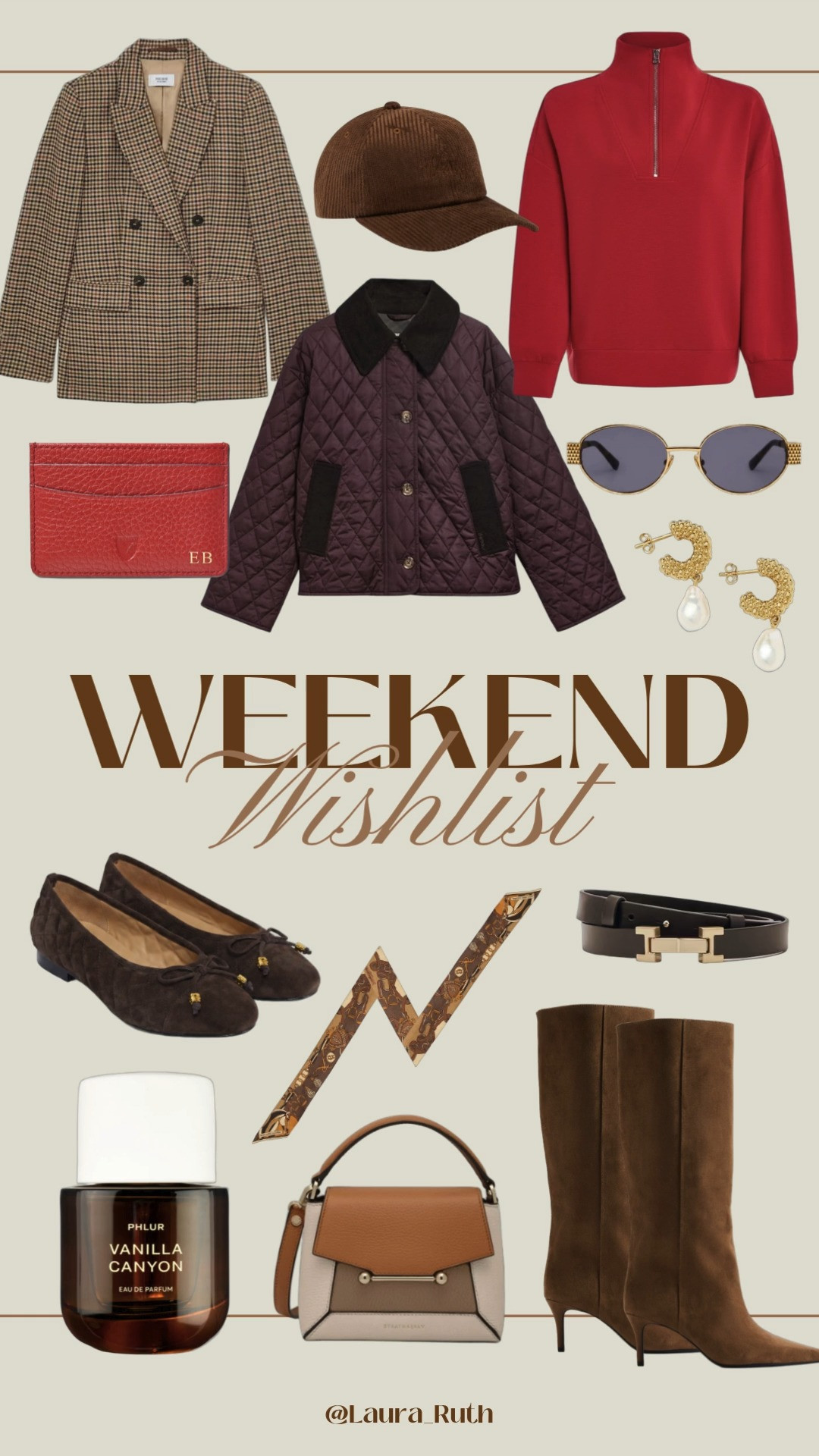 A little weekend wishlist 🤎🍂🍷 Rich chocolate tones, burgundy, cosy layers, and a few timeless pieces I’m loving for Autumn. fall outfits women, knee high boots 

 #LTKuk #LTKautumn #LTKluxury