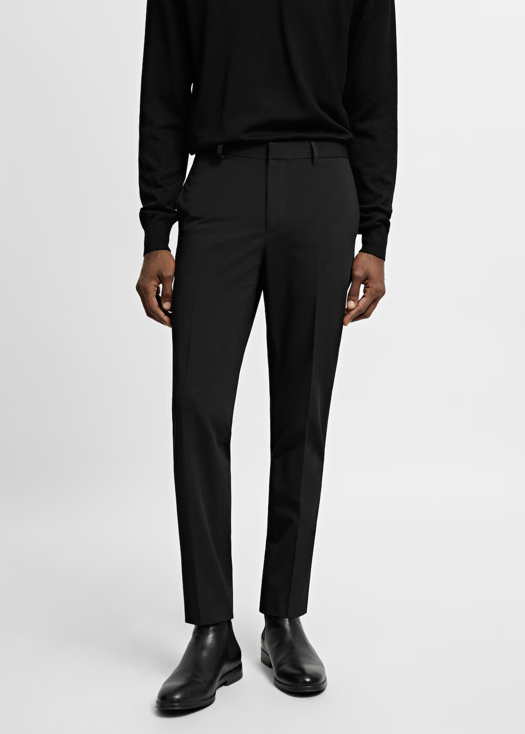 Stretch fabric super slim-fit suit pants - Men | MANGO USA | MANGO (US)