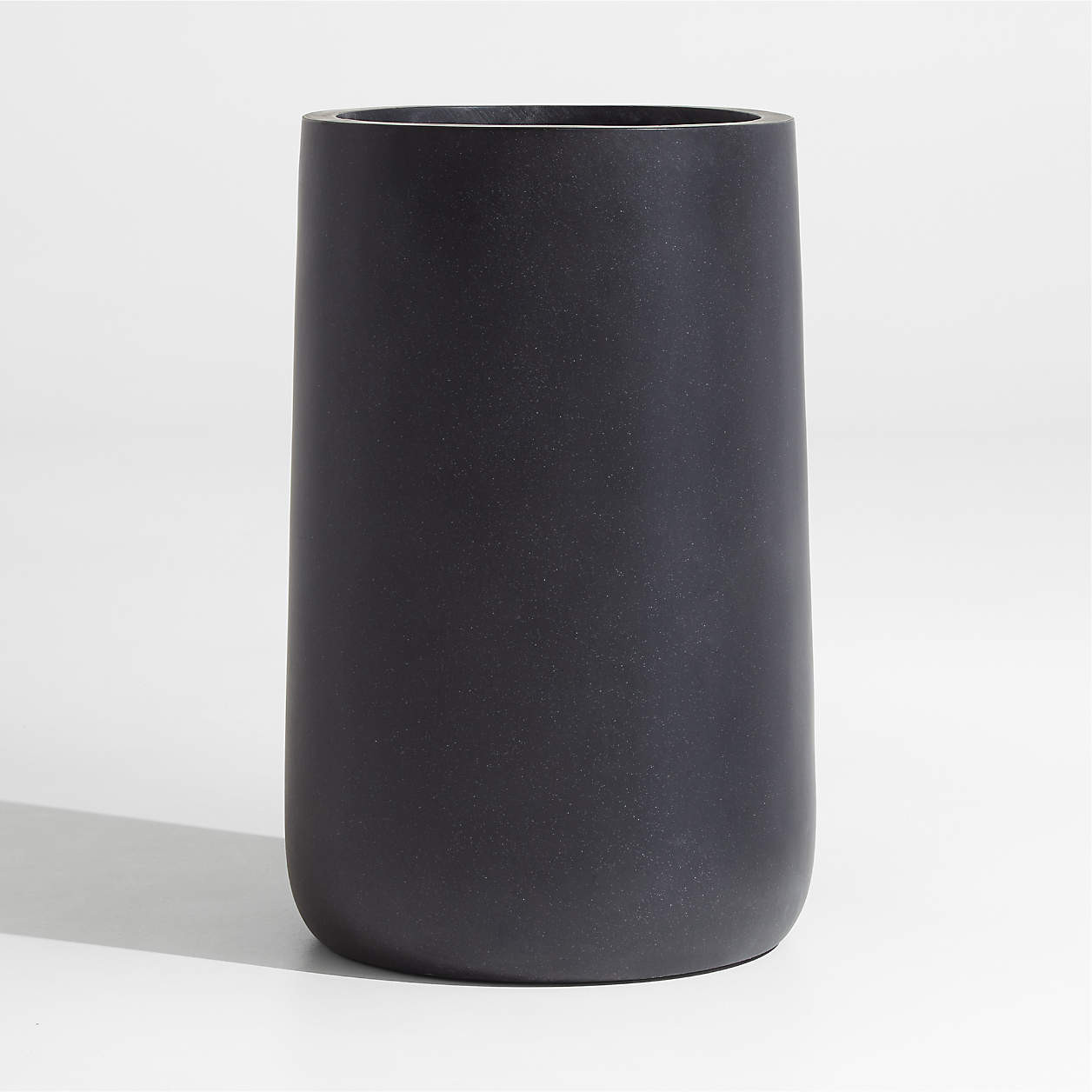 Saabira Charcoal 23.2" Tall Indoor/Outdoor Planter + Reviews | Crate & Barrel | Crate & Barrel