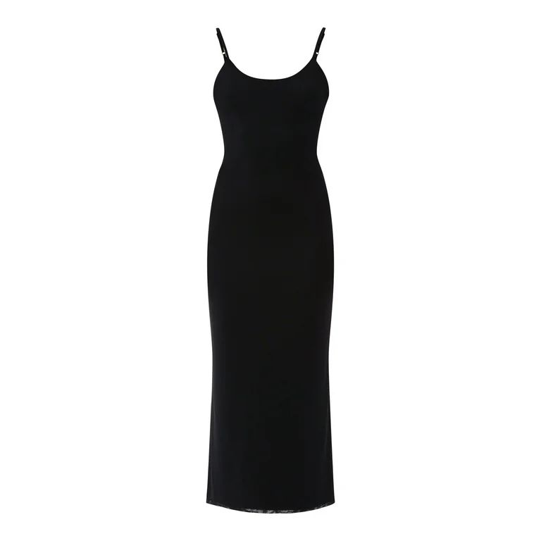 No Boundaries Sleeveless Mesh Maxi Dress, Women’s and Women’s Plus | Walmart (US)