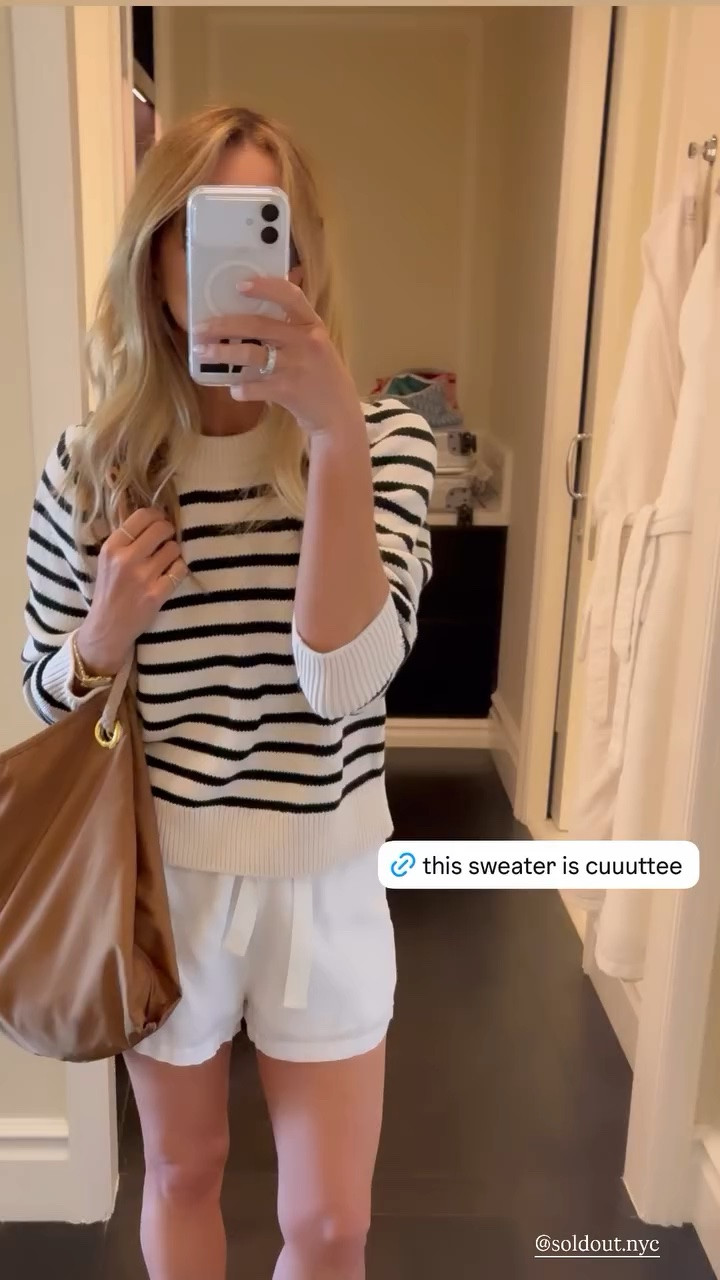 Favorite crew in black and cream stripe 🖤

#LTKootd #LTKgrwm #LTKdayinmylife