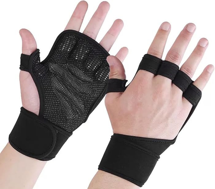 Weight Lifting Gloves, Wrist Wraps Wrist Straps for Weightlifting, Lifting Wrist Wraps Gym Gloves... | Amazon (US)