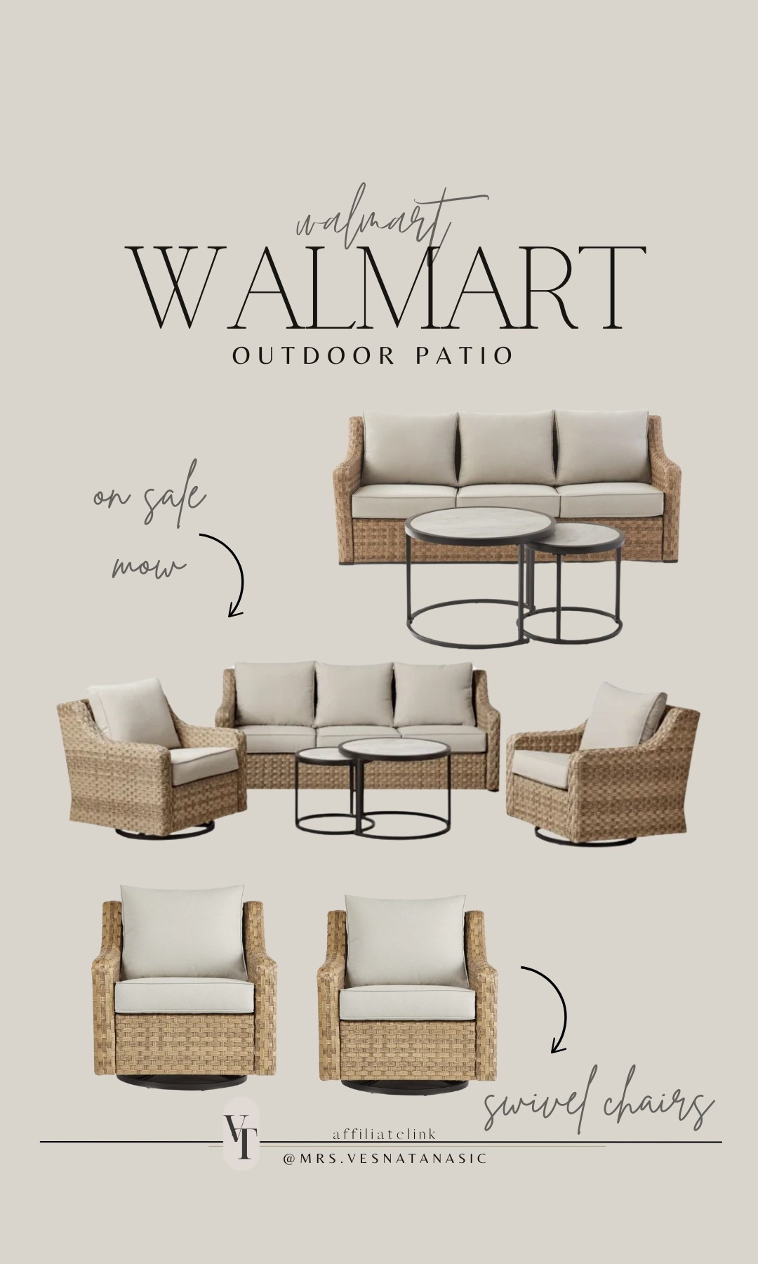 On sale now Walmart viral patio set! @walmart #walmarthome #walmartfinds #walmart #patio #outdoorfurniture 

#LTKSpringSale #LTKSaleAlert #LTKHome