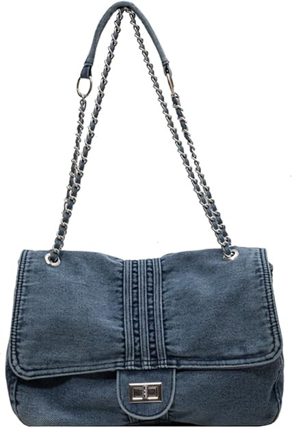 Denim Crossbody Bag, Jean Purses for Women Denim Clutch Purses and Handbags | Amazon (US)