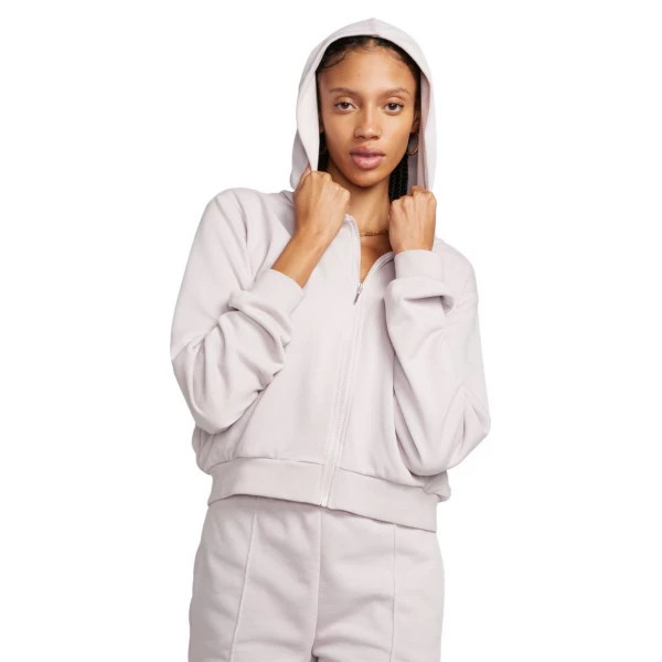 Women's Nike Sportswear Chill Terry Full Zip Small platinum Violet/Sail | Scheels