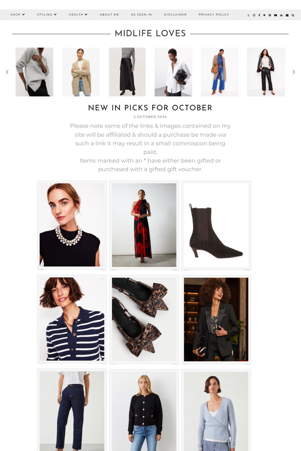 New in Autumn fashion - lots of temptations for October now live on the blog https://www.mymidlifefashion.com/2024/10/new-in-picks-for-october.html
#fashion #style #autumnfashion #autumnstyle #mystyle #midlife #over50 #over50fashion #over50style #styleblogger #fashionblogger #wardrobefavourites #classicstyle #classicfashion 

#LTKeurope #LTKautumn #LTKover50style