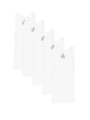 Hanes EcoSmart Boys' Tank Tops, Boys' Tank Shirts, White Tank Tops for Boys, Boys' Workout Tank Tops, (Pack of 5) | Amazon (US)