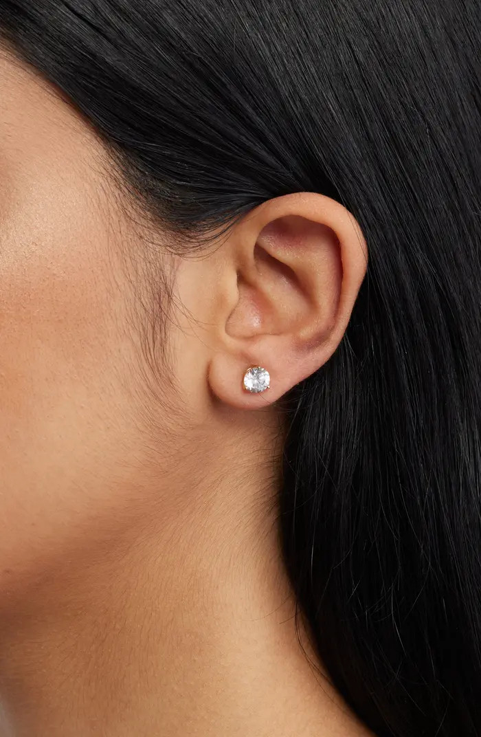 Cubic Zirconia Stud Earrings - 2ct. | Nordstrom