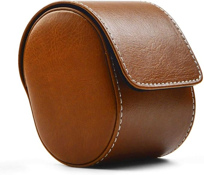 Oirlv Luxury Leather Watch Storage Box Travel Single Watch Case Watch Gift Box for Christmas Anni... | Amazon (US)