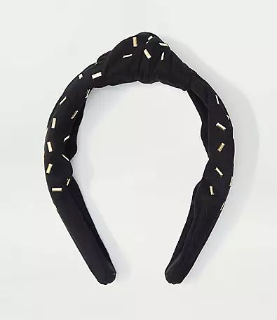 Loft Embellished Top Knot Headband | LOFT Outlet