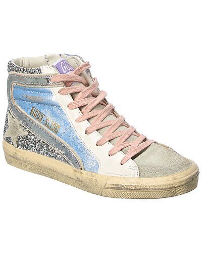 Slide Glitter & Leather Sneaker | Gilt