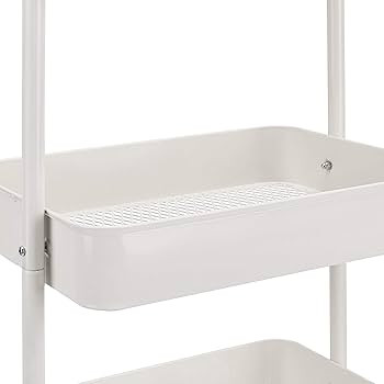Amazon Basics 3-Tier Rolling Utility or Kitchen Cart - White | Amazon (US)