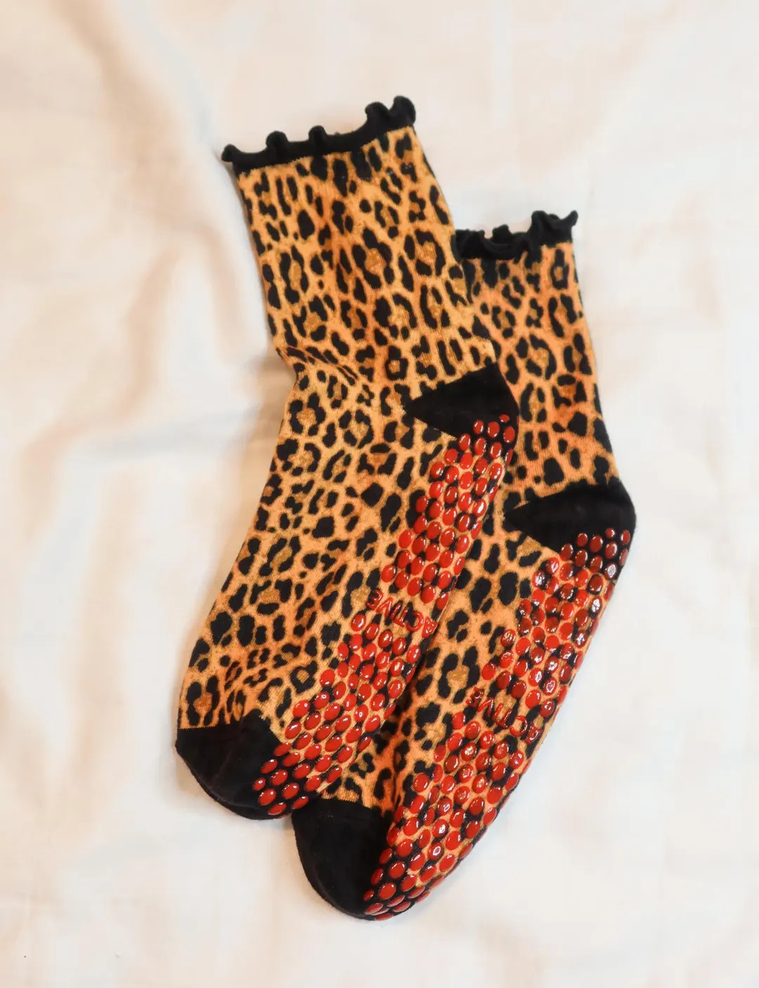 Leopard Print pilates grip socks | non-slip socks | sticky socks | yoga, pilates, lagree, barre s... | Etsy (US)