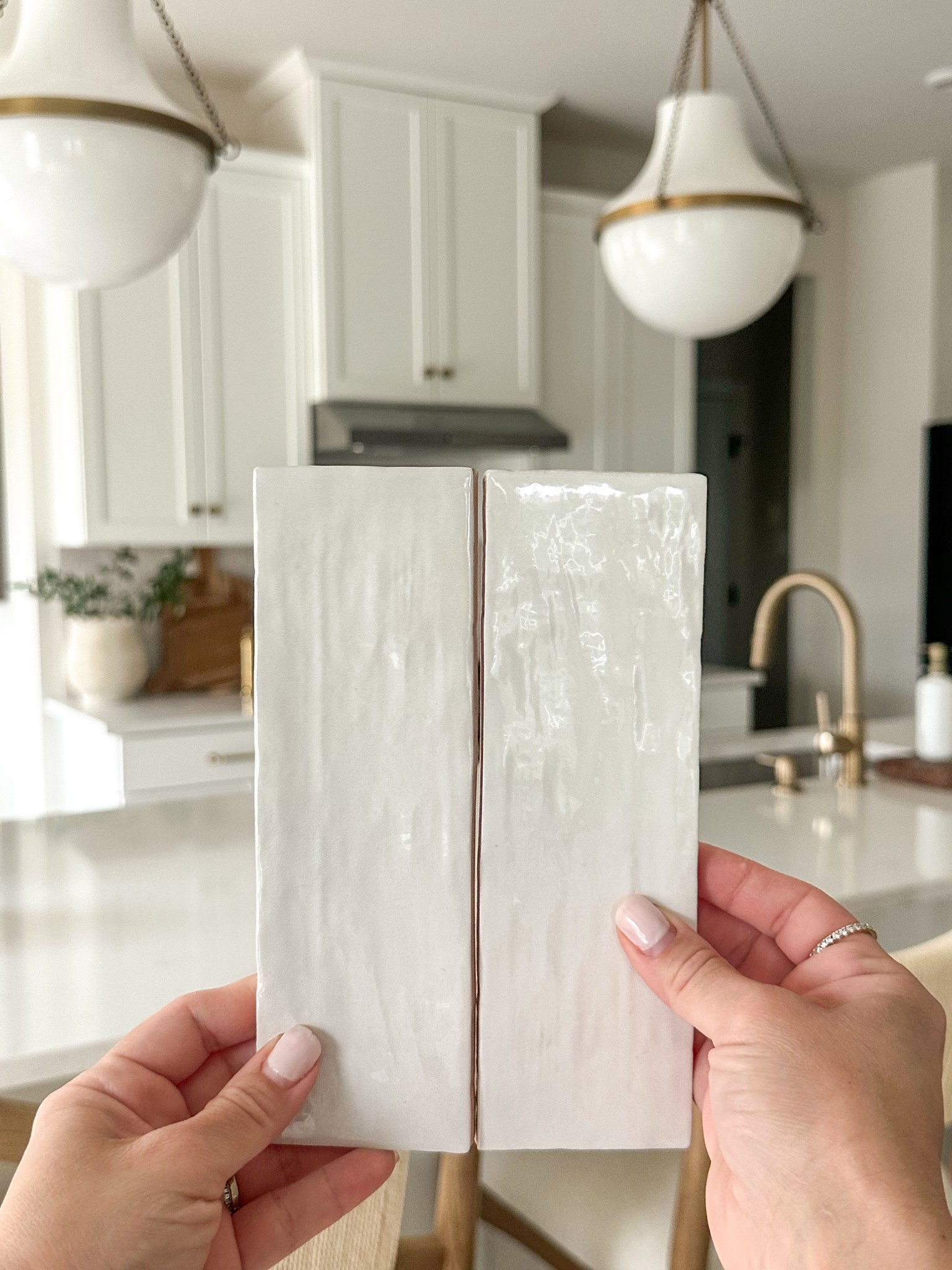 Kitchen tile backsplash. Beautiful texture and subtle variations of white. We absolutely love this tile for our backsplash. 
#kitchen #tile #backsplasb #homedepot

#LTKHome