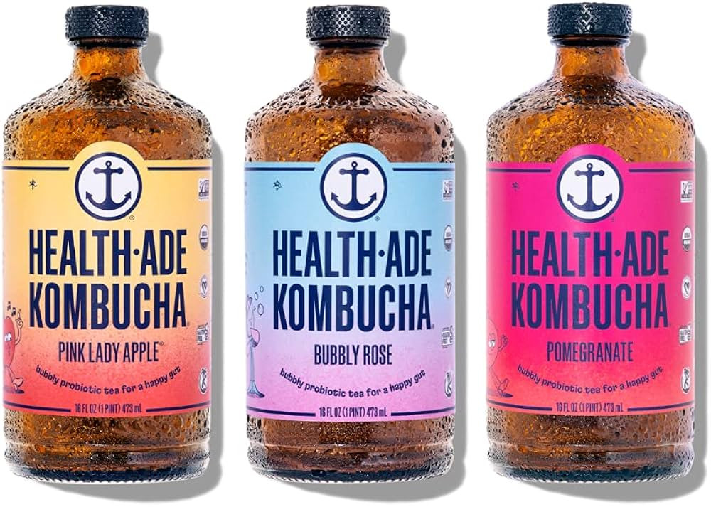 Health-Ade Kombucha Tea Organic Drink, Fermented Tea with Living Probiotics, Detoxifying Acids, S... | Amazon (US)
