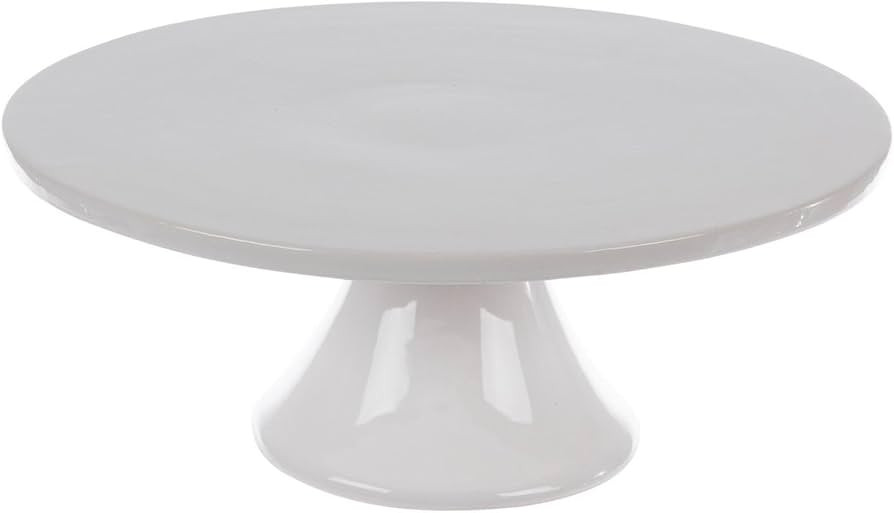 Hobby Lobby Cake Stand, Pedestal Design, Wedding, Party Decor, Birthday, Baby Shower (White Ceram... | Amazon (US)