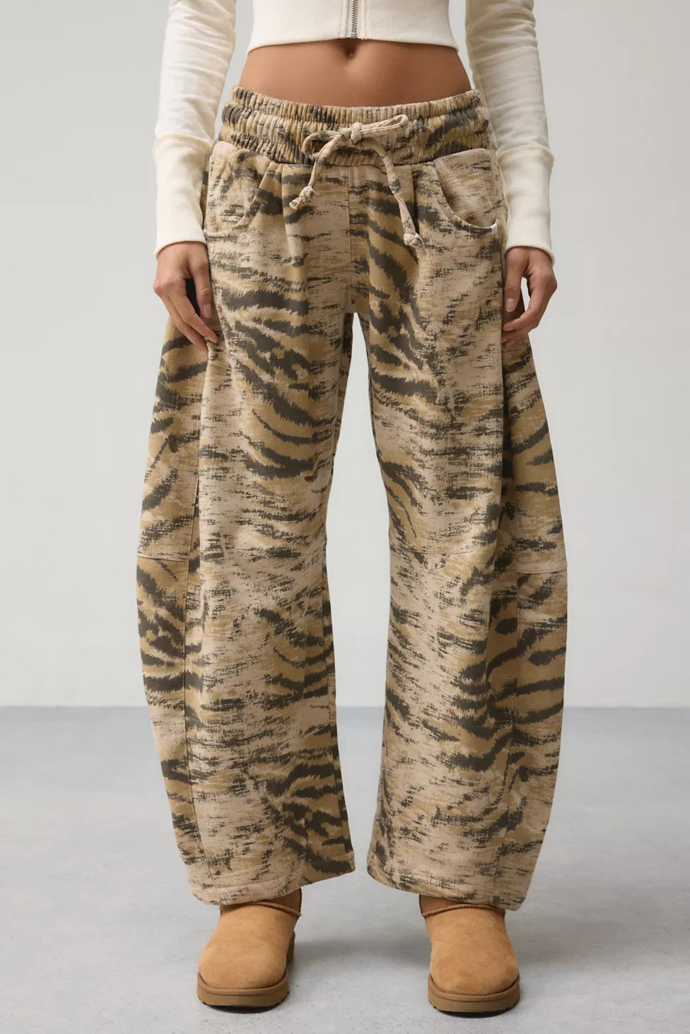 Out From Under Essential Barrel Leg Full Length Sweatpant | Urban Outfitters (US and RoW)