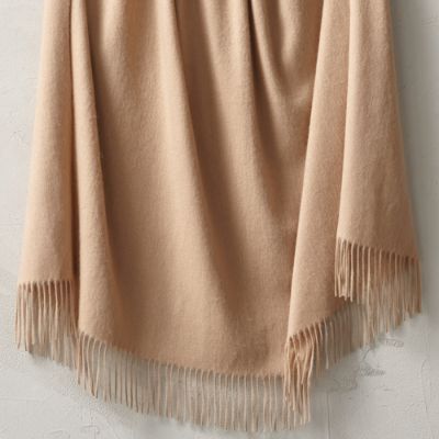 Cashmere Fringe Throw | Frontgate | Frontgate
