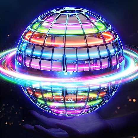 Flying Orb Ball (Blue, 2025 Upgraded) with Dazzling Lights, Magic Hover Spinner, Cool Boomerang D... | Amazon (US)