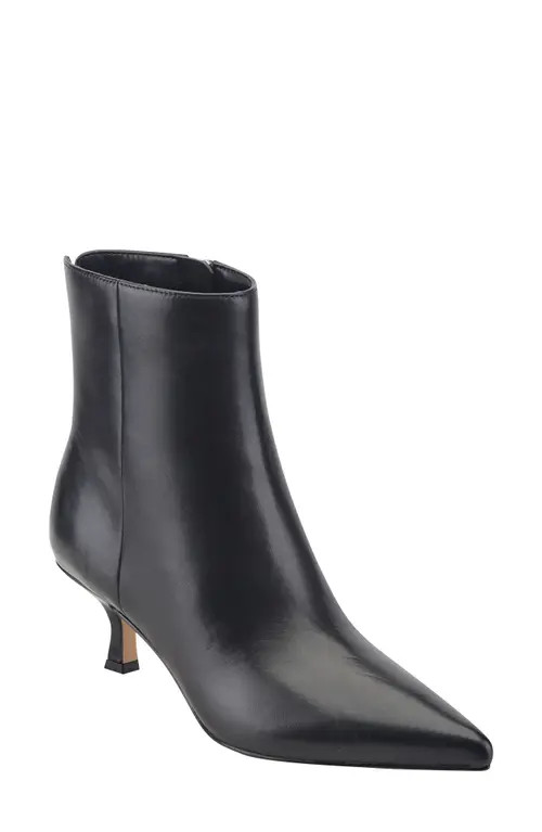 Marc Fisher LTD Francy Kitten Heel Bootie in Black 001 at Nordstrom, Size 7.5 | Nordstrom