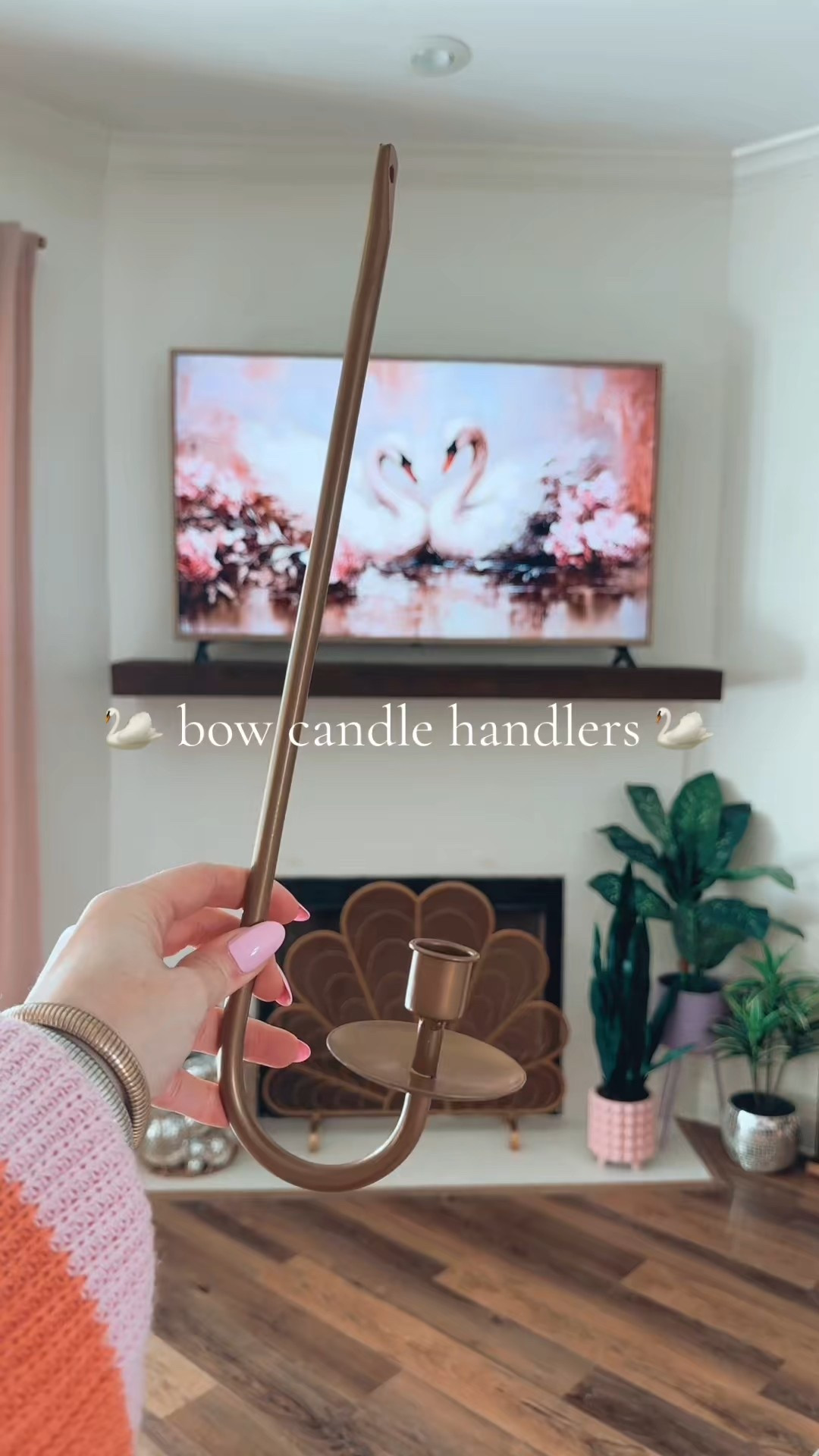 DIY bow candle holders from @Amazon 🤩 So easy and the perfect addition to my fireplace 
#pink #fireplace #DIY #diyproject #bow #coquette #antique #maximalism #maximalist #decor #aesthetic #amazonfinds

#LTKHome #LTKSeasonal