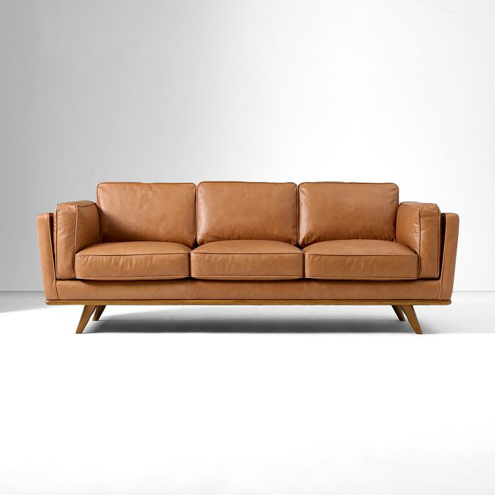 Zander Leather Sofa (90") | West Elm (US)
