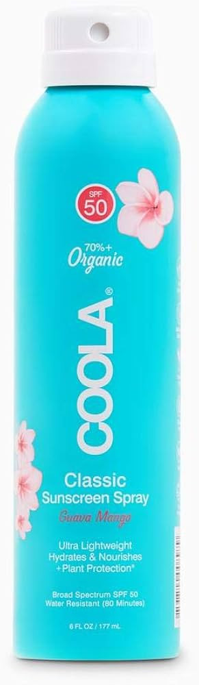 COOLA Organic Sunscreen SPF 50 Sunblock Spray, Dermatologist Tested Skin Care for Daily Protectio... | Amazon (US)