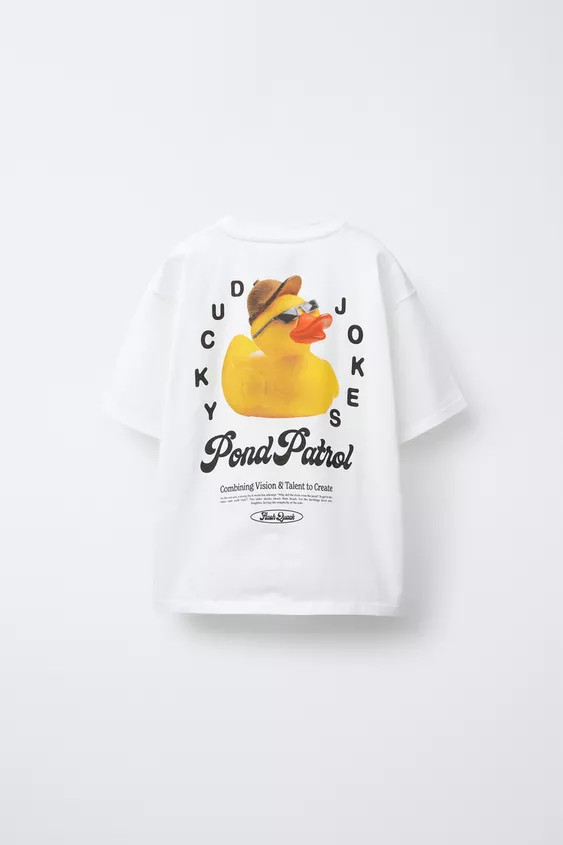DUCK PRINT T-SHIRT | Zara US