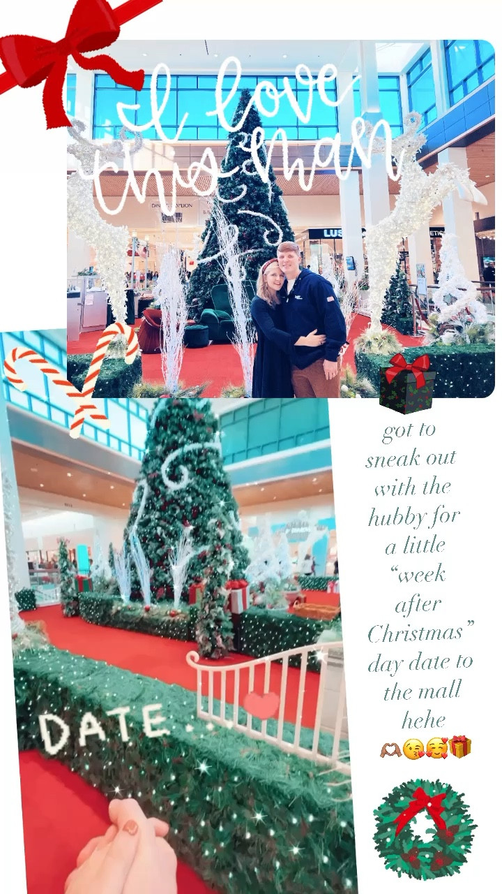 got to sneak out with the hubby for a little “week after Christmas” day date to the mall hehe 
🫶🏽😘🥰🎁

#LTKSeasonal #LTKstyletip #LTKHoliday