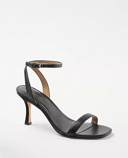 Suede High Block Heel Sandals | Ann Taylor (US)