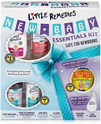 Little Remedies New Baby Essentials Kit, 6 Piece Kit for Baby's Nose and Tummy | Amazon (US)