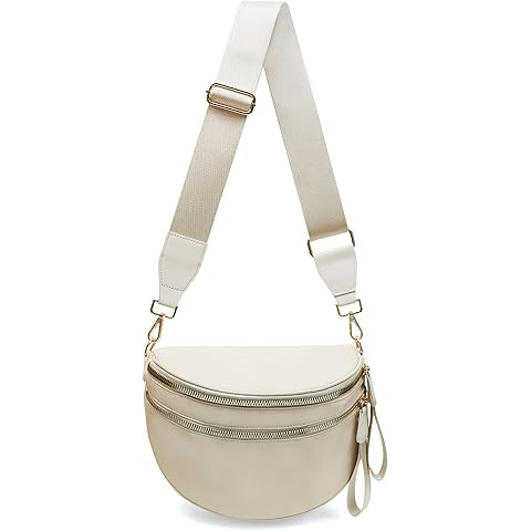 Women's Lightweight Fanny Pack with Adjustable Strap Spacious Crossbody Sling Bag for Travel, Gym... | Amazon (US)