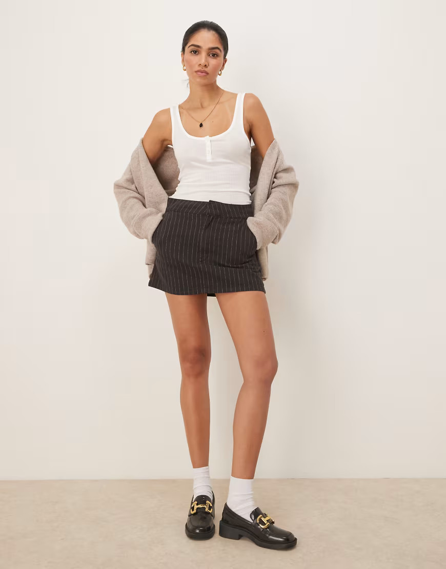 Dickies service mini work skirt with stripes in black | ASOS (Global)