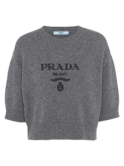 Prada Wool And Cashmere Crewneck Sweater | Saks Fifth Avenue