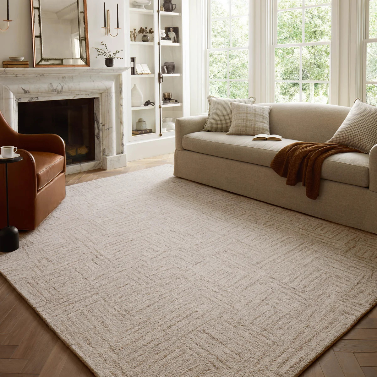 Chris Loves Julia x Loloi Polly Smoke / Sand Area Rug & Reviews | Wayfair | Wayfair North America