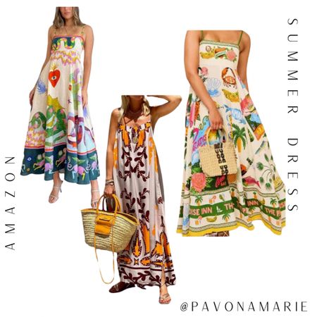Farm Rio inspired dress.  Beach dress. Summer dress maxi dress Amazon finds. Amazon dress. Affordable dress.

#LTKFindsUnder50 #LTKFindsUnder100 #LTKSeasonal