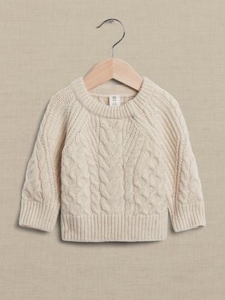 Baby Merino-Cashmere Cable Sweater | Banana Republic (US)