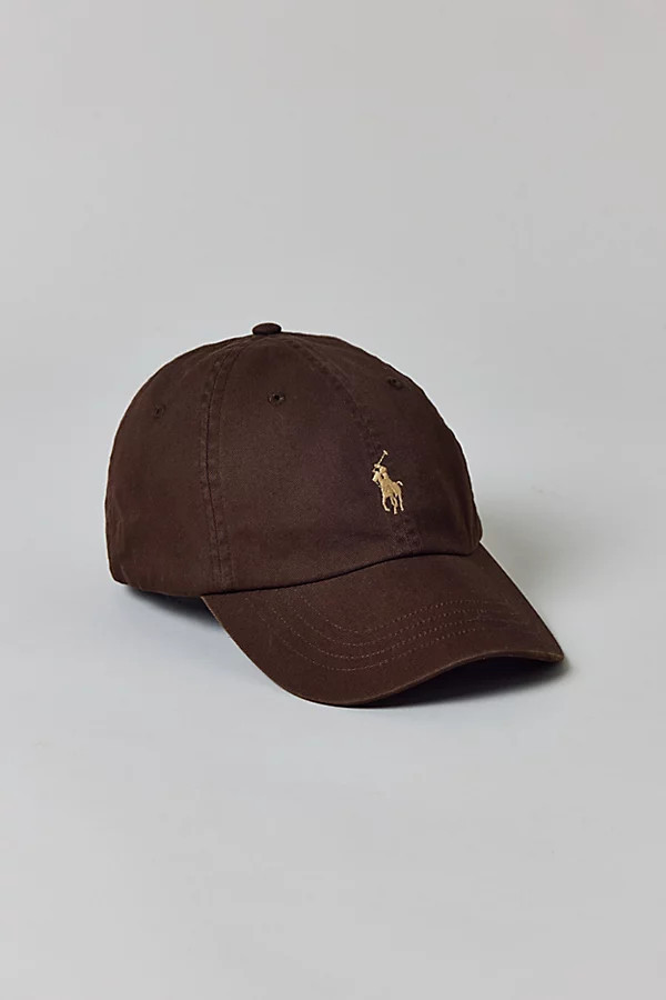Polo Ralph Lauren Sport Chino Baseball Hat in Brown, Men's at Urban Outfitters | Urban Outfitters (US and RoW)