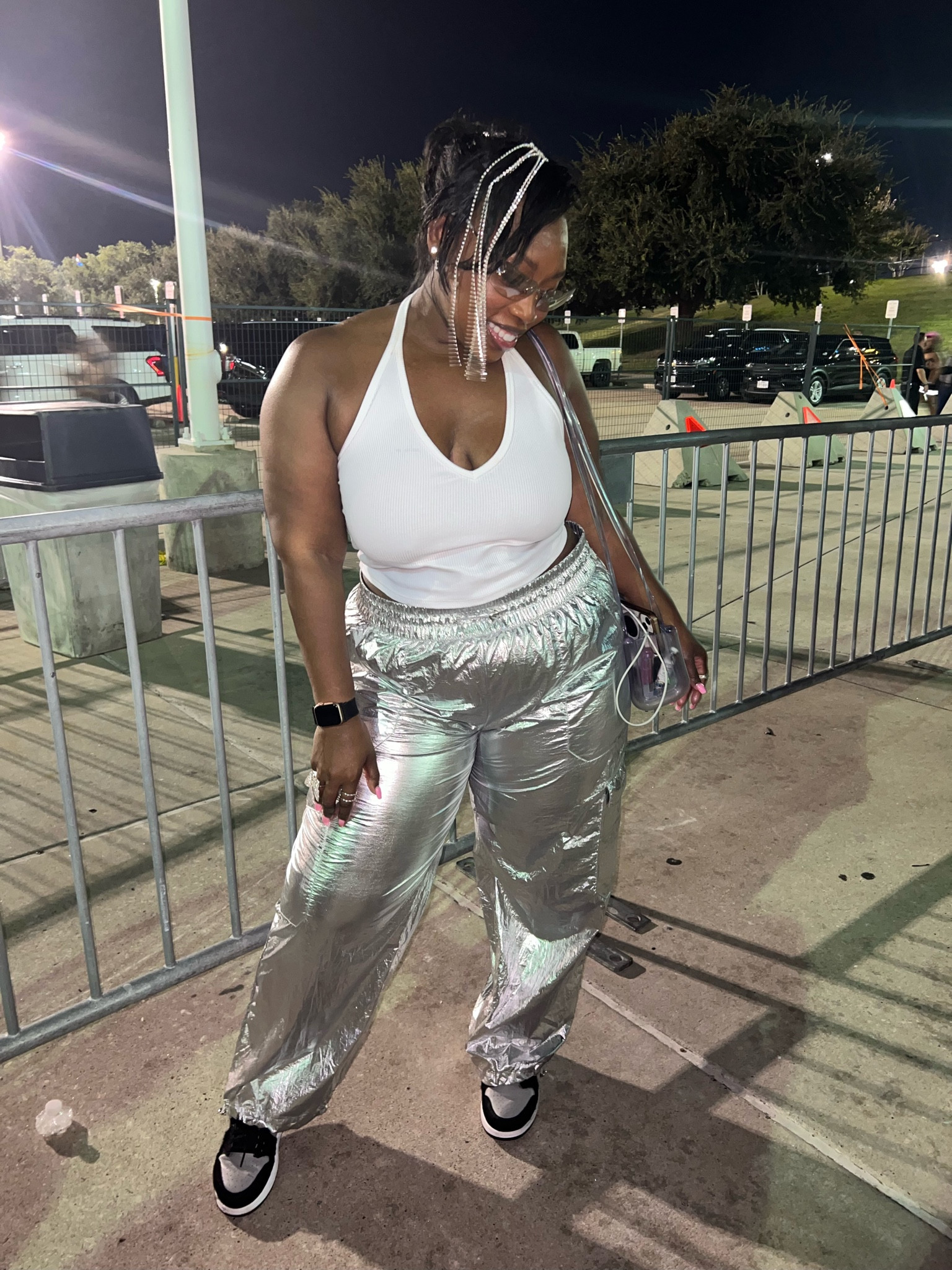 The Renaissance 🪩
Hair pin: Saks Off Fifth
Glasses: Amazon
Top: Target - unavailable 
Pants: Target
Shoes: Nike - Jordan Retro 1
Bag: Telfar x Melissa 

#LTKparties #LTKmidsize #LTKfindsunder100