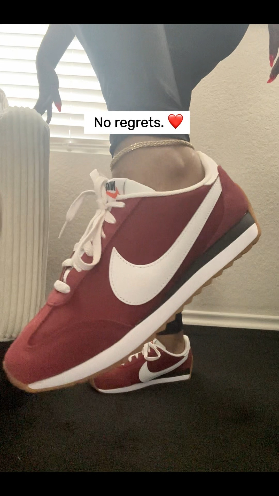 Went into DSW looking for one thing… left with these instead. 😂❤️

They weren’t on my shopping list, but that color had me the second I saw them.

Sometimes the best finds are the ones you never planned for.

Have you ever gone shopping for one thing and left with something completely different?

#NikeStyle #SneakerFinds #DSW #WeekendShopping #AthleisureStyle #Over40Style #FashionFinds #CasualStyle #ExclusivelyKiba #SneakerLove

#LTKgrwm #LTKActive #LTKSaleAlert