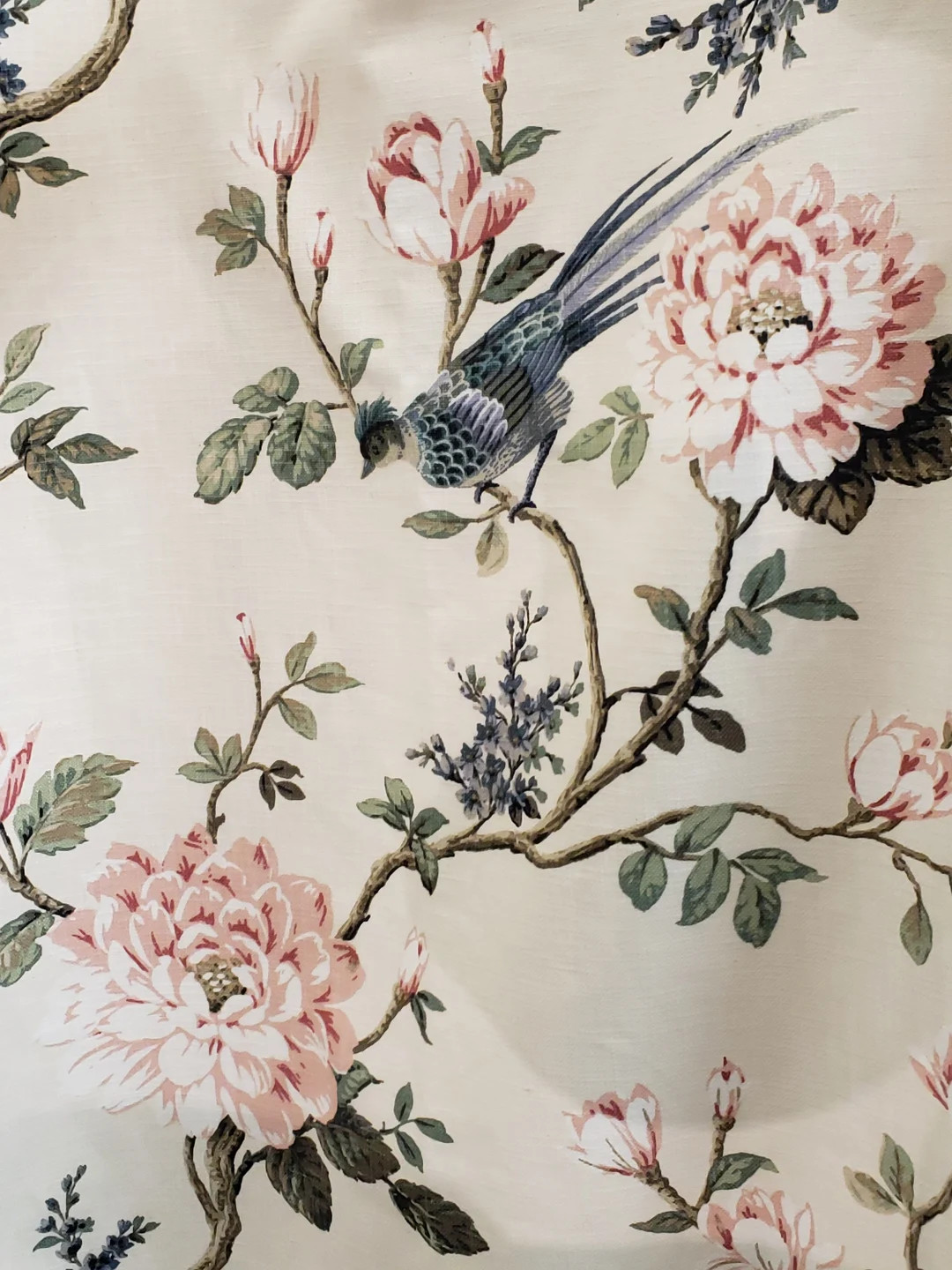 Joyful Spring Curtains Drapery Panels Birds Floral Pattern - Etsy | Etsy (US)