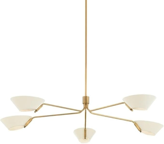 Troy Lighting F8163-PBR/SSD Sacramento Chandelier, 5-Light 300 Total Watts, Patina Brass/Soft San... | Amazon (US)
