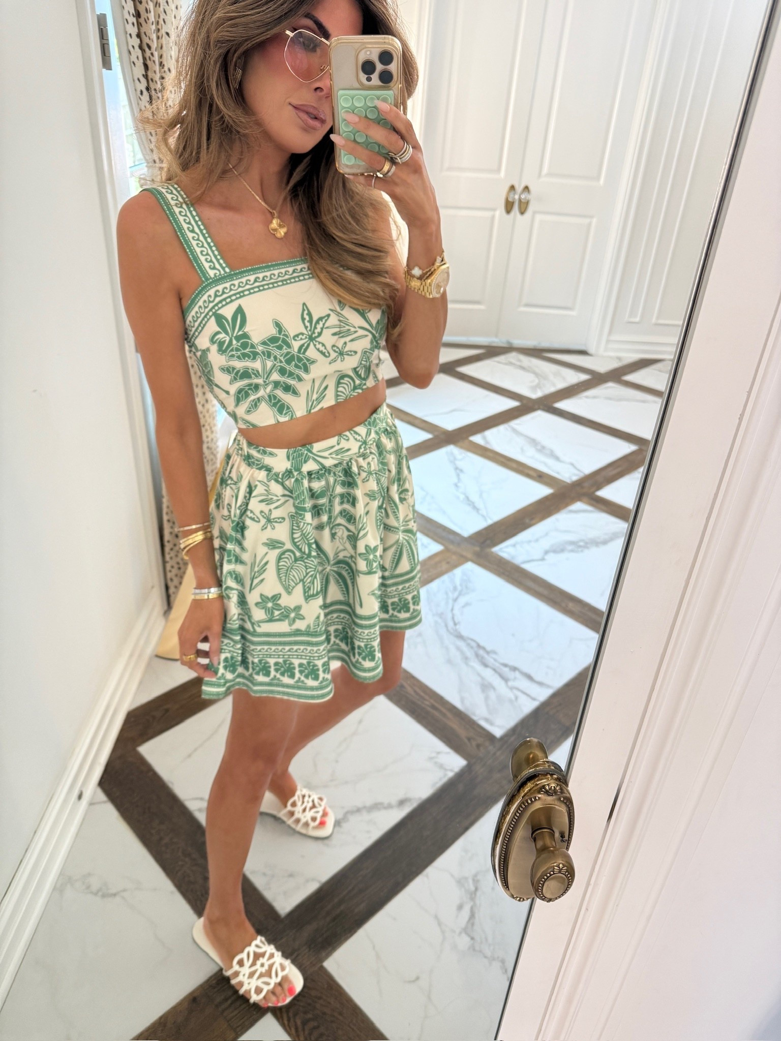 I’m wearing a size small in this two piece set! It looks like Farm Rio! 

Amazon finds, Amazon lookalike, Amazon set, Amazon two piece set, Two piece set, Farm Rio lookalike, Farm Rio dupe, Green two piece set, Skirt, Beach vacation outfits, Emily Ann Gemma

#LTKSeasonal #LTKootd #LTKTravel