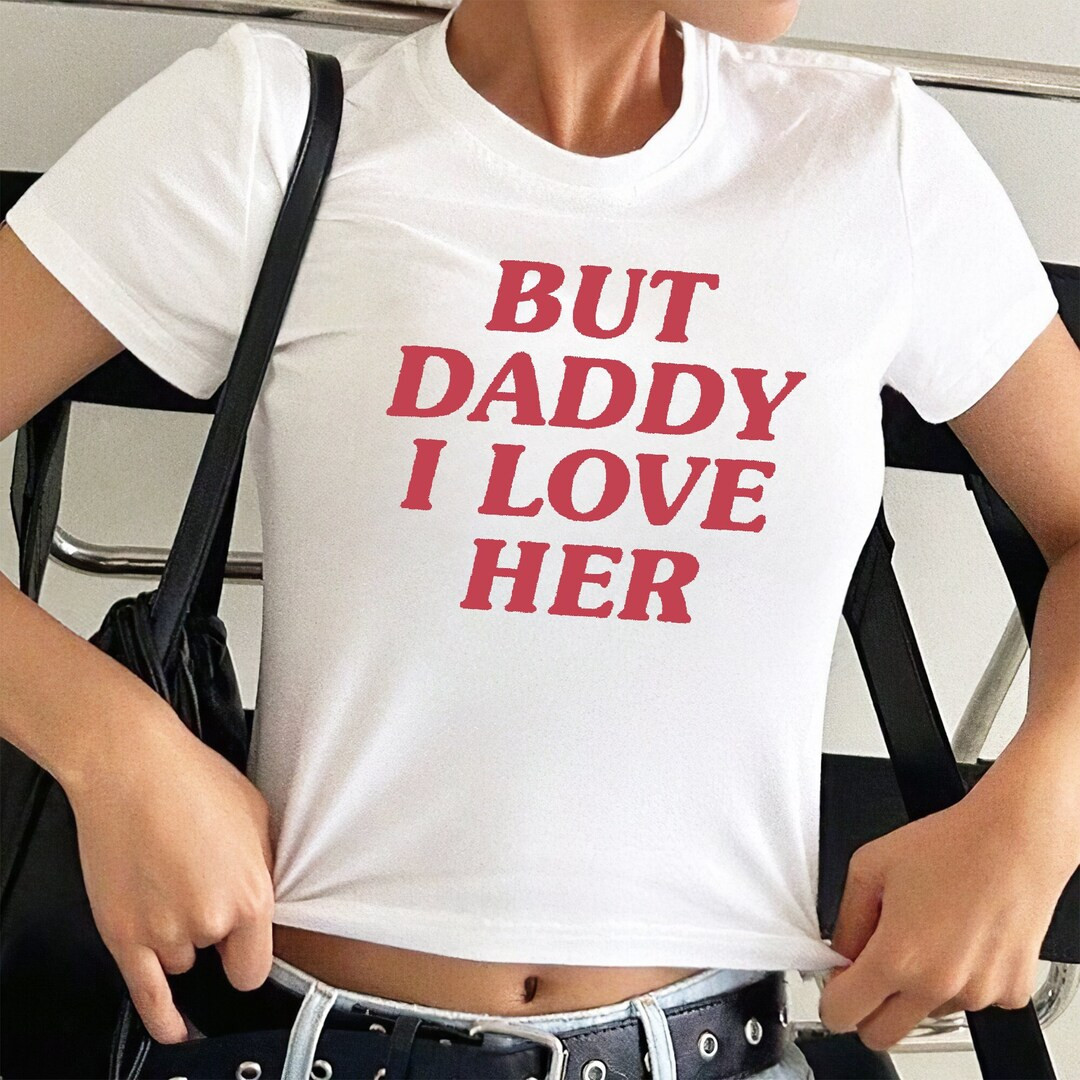 But Daddy I Love Her Pride Baby Tee, Y2K Baby Tee, Clowncore Lesbian LGBT Queer Shirt,bisexual Pr... | Etsy (US)