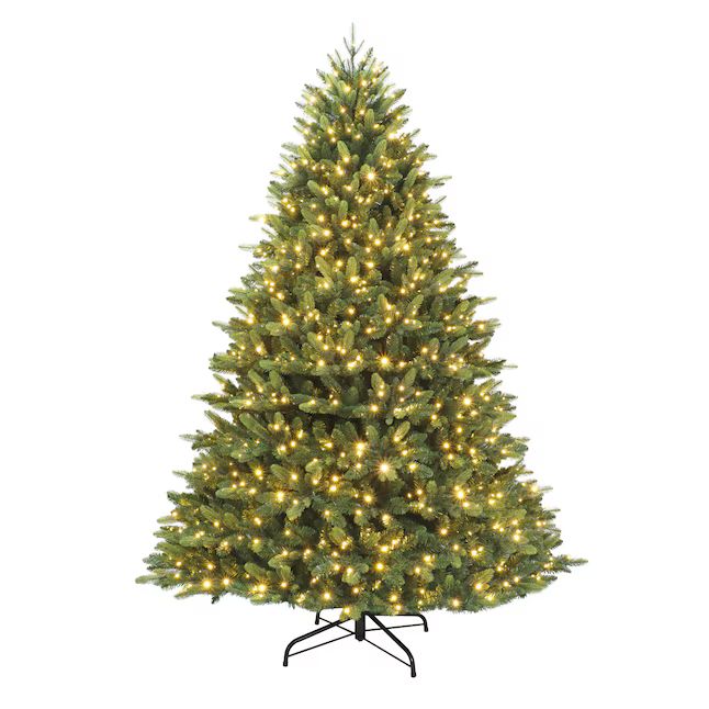 Holiday Living Everett Grand 7.5-ft Fraser Fir Pre-lit Artificial Christmas Tree with LED Lights | Lowe's