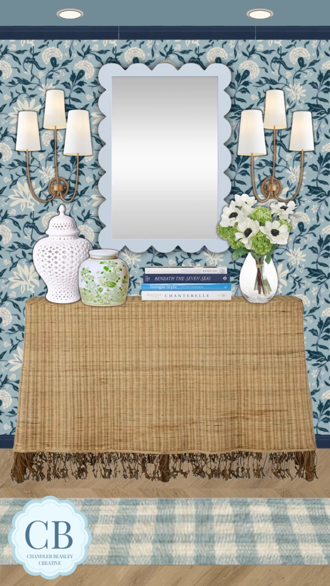 A fun colorful but moody entryway! 

#interiordesign #virtualdesign #entrywayinspo #homeinspo

#LTKStyleTip #LTKVideo #LTKHome